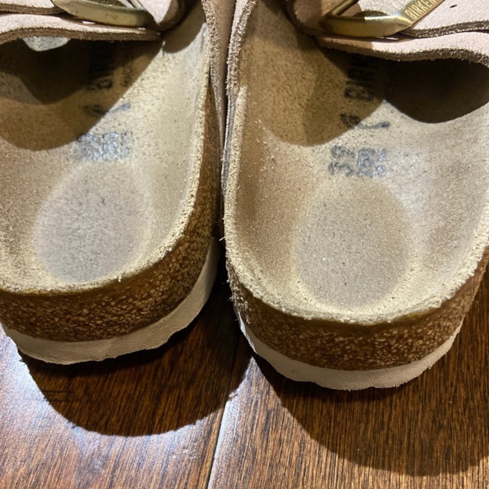 Birkenstock Arizona washed Metallic light pink size 39 L8/ M6 EUC - Picture 7 of 7